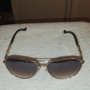 JESSICA SIMPSON Metal Frame Pilot Aviator Sunglasses